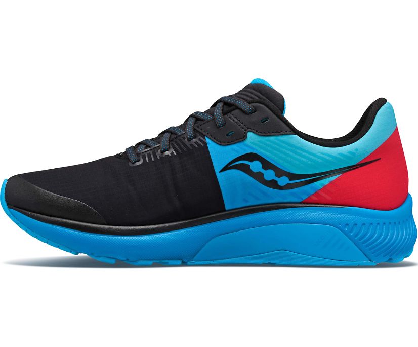 Women's Saucony Guide 14 Runshield Running Shoes Black / Blue / Red | Singapore 149LISH